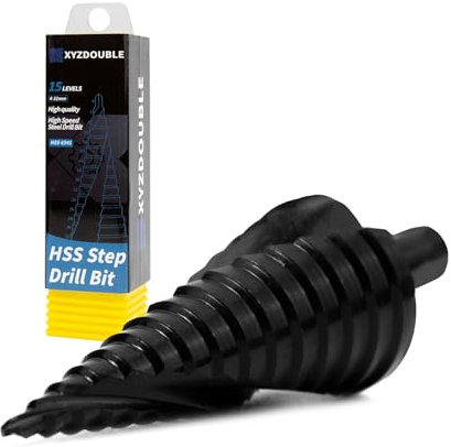 Punte Coniche Fresa Conica 4-32mm HSS Trapano a Gradini Buco Cutter a Scalini per Eseguire Foro In Metallo Acciaio Ferro Legno Ottone Plastica