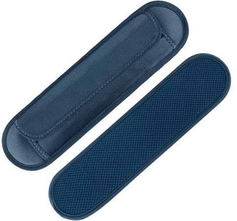 FIEIL 2 Pack Thick Shoulder Strap Pad, Universal Replacement, Detachable, Relieves Shoulder Pain (Sandwich Mesh - Sapphire Blue)