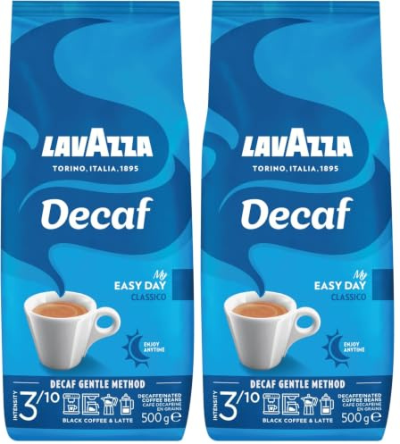 Lavazza Cafe Decaffeinato 500 Gramm (Lot de 2)