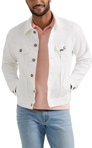 Lee Herr Extreme Motion Rider Jacka Denim, Vit, XL, Vitt, XL