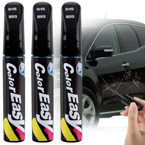 CIYIN Autolack Reparaturstift Schwarz, 3 Stück, Kratzer Reparaturstift, Lackstift Auto Set, Lack Reparaturstift, Autolack Gegen Kratzer