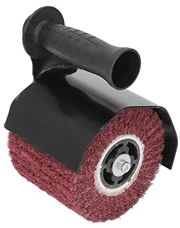 Polishing Machine Attachment, M10 Angle Grinder Burnishing Drum Sander Accessories Handheld Wheel Wire Drawing Machine Attachment, for Wood Metal Stainless Steel Polishing and