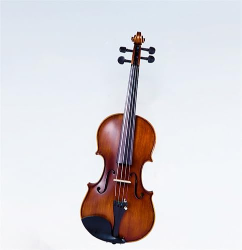 Erwachsenen geige Anfänger Massivholz Violine Leistung Praxis 4/4 Natürliche Luftgetrocknete Instrument Dreieck Hardcase(Full spruce 3/4)
