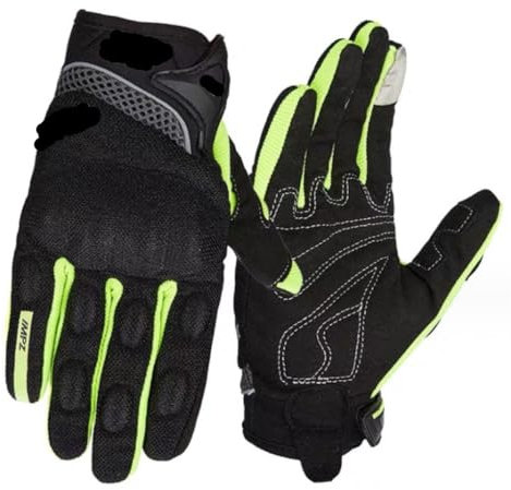 NESPIQ Fahrradhandschuhe Sommer-Motorradhandschuhe, Dünnes Netz, Atmungsaktiv, Vier-Jahreszeiten-Reiten, Vollfinger-Reiten Radsporthandschuhe(L)