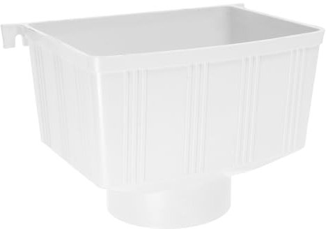 Homoyoyo Pvc Downspout Rettangolare Per Raccolta Acqua Piovana Deviatore Per Grondaie in Accessorio Per Ville Tetti e Serra Tubo Scarico Robusto e Funzionale