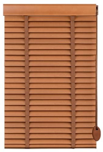 HUHJYUGE Holzjalousien für Fenster, Horizontale Jalousien, Verdunkelung Wärmedämmung Jalousette, 50mm Lamellenvorhänge, Sichtschutzvorhänge, für Zuhause Büro Wohnzimmer (50x60cm)