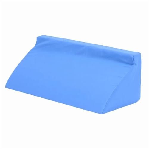 WJLYDM Keilkissen fürs Bett, groß, aus Schwamm-Baumwolle, zur Erhöhung der Hinterbeine, Kissenpolster, Bettwäsche, Reißverschluss, Keilkissen(Blue)