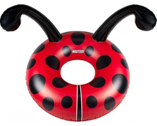 NAUTEDI, Flotadores Piscina, Hinchable, Colchoneta, Agua, para Piscina o Playa, Fiesta, Cama Flotante, Natación, para Niños y Adultos (Mariquita) (Mariquita)