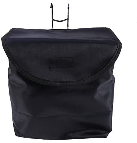 BELLIFFY 1 Pz Cestino per Auto Cestino Anteriore per Adulto Pieghevole Borsa Anteriore per Bici Gancio del Davanti Accessori per Bici Borsa per Porta Nero