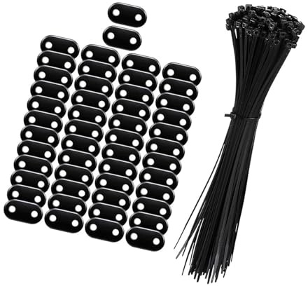 Multipurpose Mounting Fixation Clips Privacy Screens Include Cable Tie For Securing Outdoor Patios Barriers Fence Mat Mounting Brackets