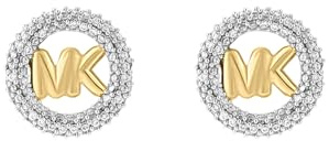 Michael Kors Damenohrringe aus vergoldetem Messing mit sicherem Stecker