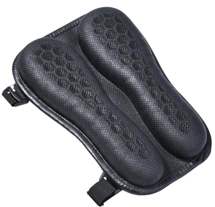 Funda Asiento Cojín Asiento Motocicleta, Almohadillas Asiento Trasero, cojín Aire 3D a Prueba Golpes Transpirable, cojín sillín Almohadilla Memoria Rebote Lento