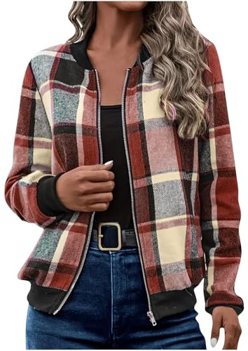 AEGJEGVD Veste Femme Legere Chic Blouson Bomber Femmes Mode Manteau Slim Fit Biker Moto Zipper Court Fleur Imprimer Vestes Blousons Bomber Léger Court Zippé Jacket Bolero Chic et Elegant