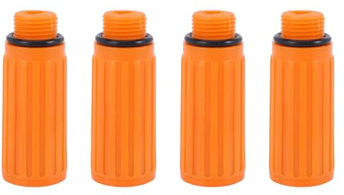 BLASHRD 4Stück 16Mm AußEngewinde Ø Kunststoff ÖLschraube für Luftkompressor Orange