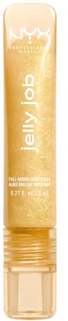 NYX Professional Makeup Jelly Job, Brillo de Labios, Labios Volumizados y Brillo Intenso, Tono: Glow Job