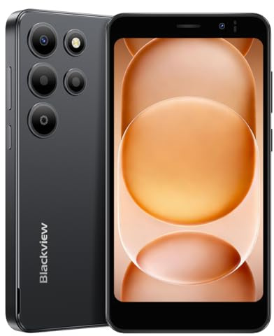 Blackview Wave 2C Telephone Portable Android 16 Smartphones, 12Go+32Go/1To Processeur Octa-Core, 5.0 Smartphon Pas Cher 4G Dual SIM, Téléphone WiFi 5G/3.5mm/Face ID/3 Card Slots/3Ans Garantie