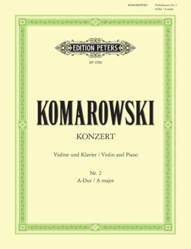 Konzert Nr. 2 A-Dur: Ausgabe für Violine und Klavier (Edition Peters)