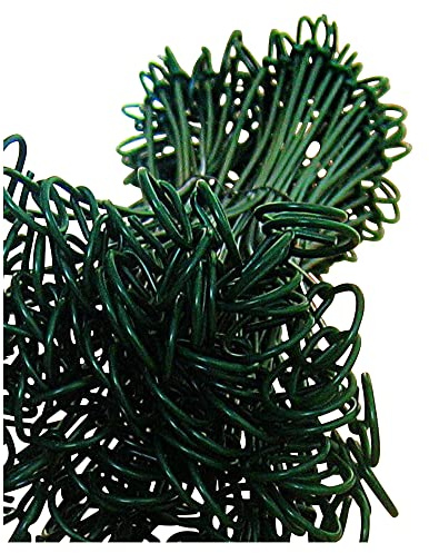 NOOR Bindedrähte I Länge ca. 18cm, Durchmesser ca. 1mm - 100 Stück | Langlebiger Rödeldraht grün-ummantelt für die Installation von Sichtschutzmatten