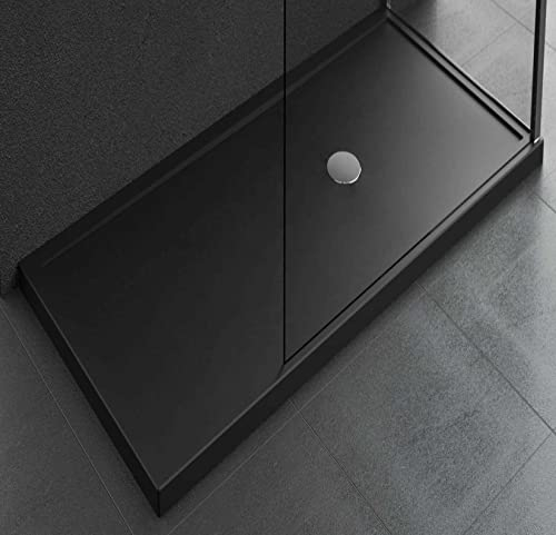 Novellini Olympic Plus Duschwanne, 120x100x12,5cm, schwarz