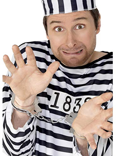 Horror-Shop Argent des Menottes en Plastique