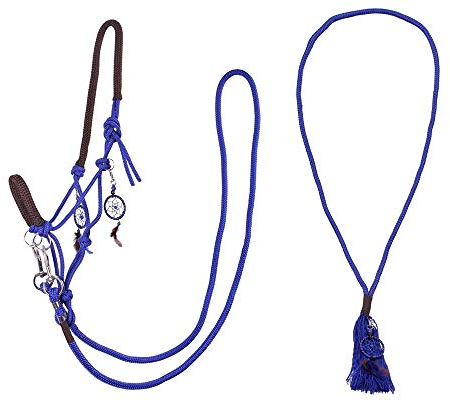 QHP Knotenhalfter Kombi Liberty, Kobaltblau (Warmblut)