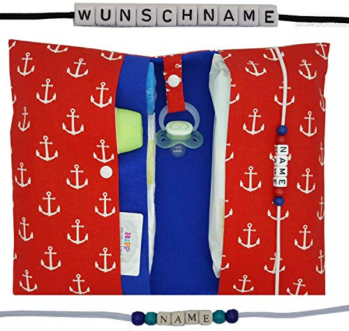 Große Windeltasche XXL mit Name Wickeltasche