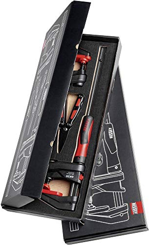 Bessey GearKlamp Schraubzwingen Set - 2x Getriebezwinge GK30 + Multitool DBST (Schere, Messer, Säge, Feile, 3x Schraubendreher) GK30-SET