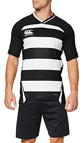 Canterbury herr Vapodri Evader huvtröja rugby tröja svart/vit M