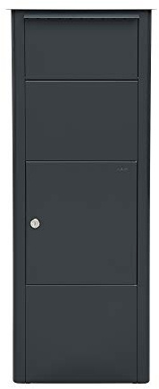 MEFA Paketbriefkasten Mefa Beech 457 (Farbe anthrazitgrau, Postkasten mit Schloss, 1021x409x326 mm) 457500M
