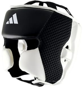 Adidas Boxen Kopfschutz Gear Sparring Training für Boxen MMA Kickboxen Muay Thai Kampfsport Leicht Verstellbar Rutschfest Stirn Ohr und Wangen Schutz Helm Hybrid 150