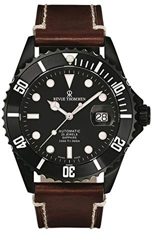 Revue Thommen Herren Armbanduhr Automatik Taucheruhr XL Diver Analog Automatik Edelstahl 17571.2577