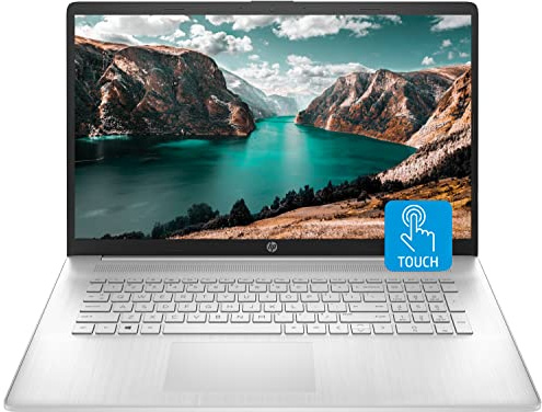 HP Computer portatile 17, touchscreen HD+ da 17,3, processore Intel Core i7-1255U, 16 GB di RAM, SSD da 1 TB, webcam, HDMI, Wi-Fi, Windows 11 Home, argento