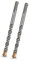 Meccion Broca SDS Plus para Martillo, 12mm x 160mm x 2pcs Professional Brocas Hormigon con 4 Filos de Corte - Para Hacer Agujeros en el Hormigón, Piedra, Granito, Ladrillo, Mampostería