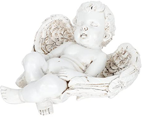 Yardwe Cupid Ornaments Adorable Resin Sculpture Garden Decor Tabletop Figurine Angel Craft for Home Office Display