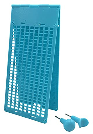 Kit Tavoletta e Punteruolo Braille da 9 Righe e 28 celle con Punteruolo - Gadget per Persone Non Vedenti