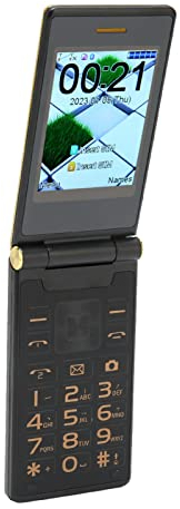 Senior Cell Phone, 2G 3 Inch Double Screen Flip Phone, 1.3MP Camera Dual SIM Slots 5900mAh Unlocked Cellphone, Loud Sound Easy Use 8 Home Numbers SOS Seniors Cell Phone for