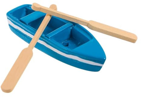 LuLiyLdJ Schiff Deko, Segelboot Deko, Miniatur Boot Schiff Holz Segelboot Modell Mittelmeer Deko Nautische Geschenke für DIY Micro Landschaft Dekoration Feengarten Zubehör Puppenhaus Möbel, 1 Stück