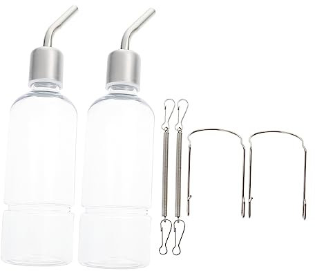 BESPORTBLE 2pièces Lot de Bouteilles Eau Suspendues pour Chinchillas Et Cochons Distributeur Eau Anti-Fuite