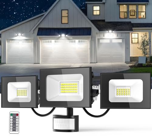 Bellanny LED Strahler mit Bewegungsmelder Außen, 100W 10000LM Superhell Scheinwerfer Fluter | 6500K Kaltweiß Flutlicht IP65 Wasserdicht Wandstrahler Aussenlampe für Garten Innenhöfe Terrasse Garage
