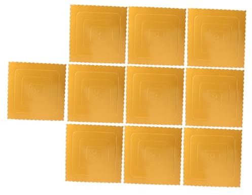 Cabilock 10stücke Quadratische Kuchenplatten Karton Wiederverwendbare Tortenträger Und Sauber Für Dekoration Und Servieren Von Torten Und Muffins
