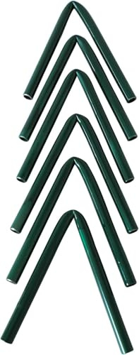 bellissa Andybell - Set di 6 connettori per traliccio in metallo, per piante rampicanti, per piante rampicanti, accessori per aiuole rialzate, resistenti alle intemperie, lunghezza 11 x larghezza 1 x