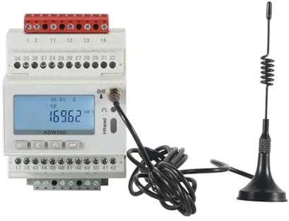 FTMRBOQI Compteur d'énergie Intelligent sans Fil ADW300-WF/KC Compteur d'électricité triphasé