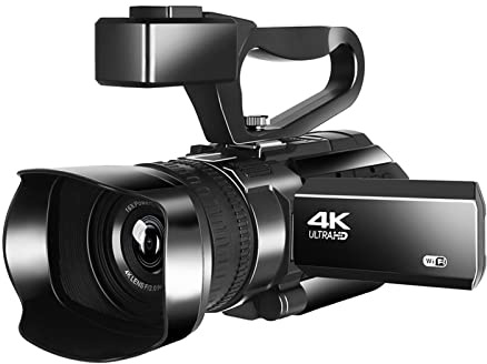 Videocamera Telecamera 4K Ultra. HD 48MP. Videocamera della videocamera for la registrazione Vlog di registrazione in diretta Streaming 30x Zoom digitale Ir Visione notturna WiFi. App Controllo 3.0 po