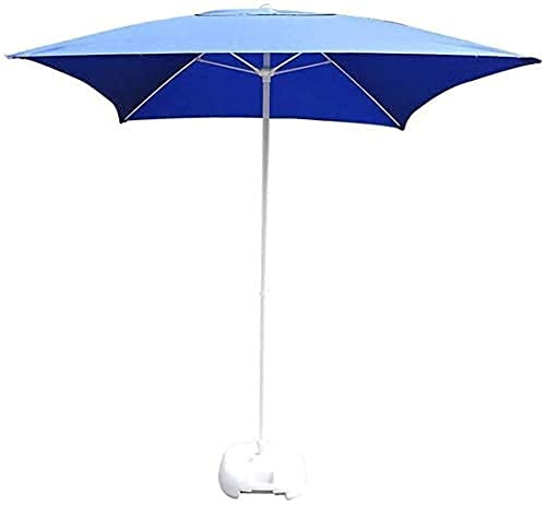 2m Square Patio Umbrella, Garden Sun Shade, Outdoor Canopy for Terrace & Beach, Commercial Event Market & Poolside, UV Protection, Waterproof Design