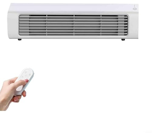 GANCEI Climatiseur mural sans fil sans perçage, ventilateur portable avec télécommande pour la maison, le bureau, la cuisine, la chambre à coucher, économe en énergie (climatiseur blanc)