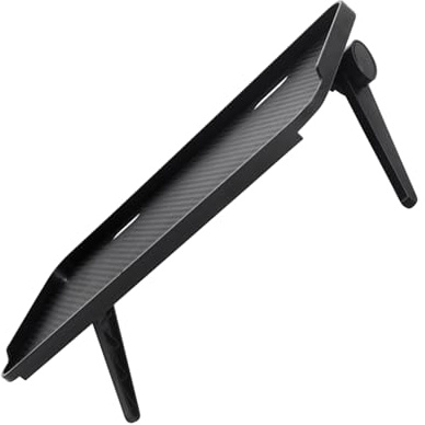 NUOBESTY Mensola per Monitor e TV Ripiano Scaffale Pieghevole in ABS Nero, per Monitor Screen Shelf e Accessori Media Box