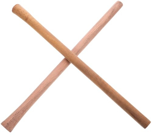 jojofuny 2 Manches de Houe en Bois Massif 50-51 CM Manches à Balai en Bois Antidérapants pour Outils de Jardinage et Menuiserie Accessoires Solide pour Remplacement Couleur Aléatoire