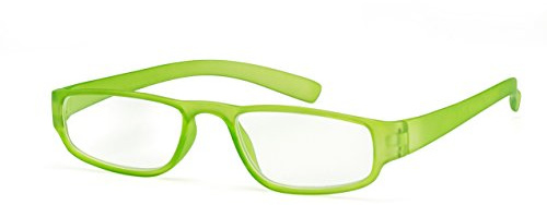 FILTRAL Extrem leichte Lesebrille in der Trendfarbe Grün/Moderne eckige Lesehilfe für Damen & Herren / +2,50 dpt F4519303