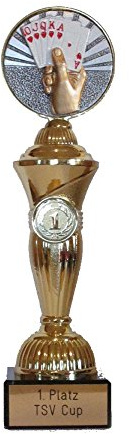 RaRu Poker/Skat-Pokal mit Wunschgravur