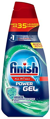 Finish All in 1 Max Power Gel Higiene, Detergente Gel para el Lavavajilla - 35 lavados